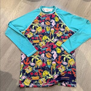 Nickelodeon Vibrant SpongeBob rash guard